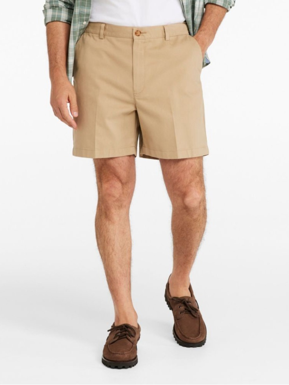 LL Bean Men's 8” Wrinkle-Free Comfort Waist Chino Shorts Size 36
